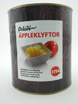 Äppleklyftor utan tillsatt vatten